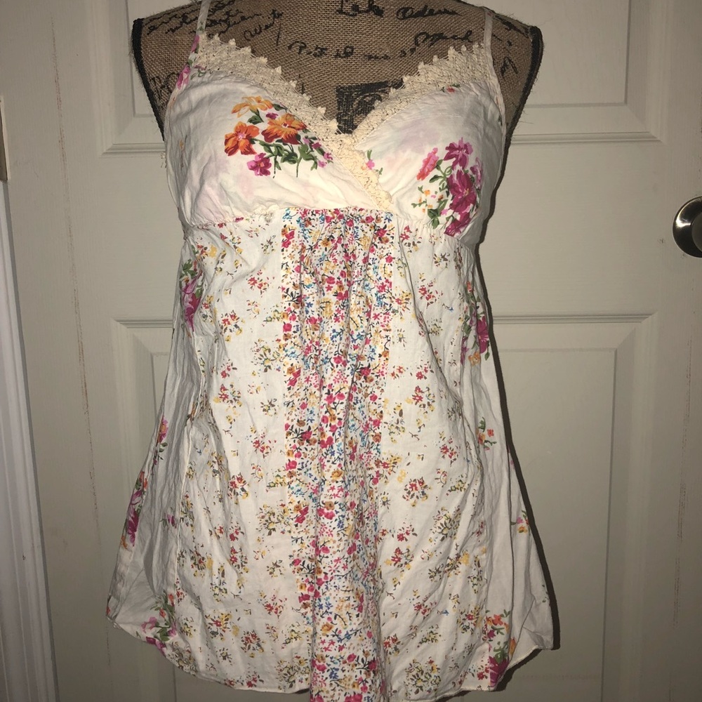Floral print tank top